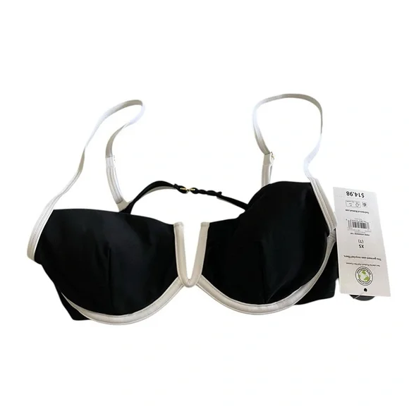 2 Pack BMWT No Boundaries Black & White Underwire Bikini Top (Black & White, XS) - Picture 3 of 7